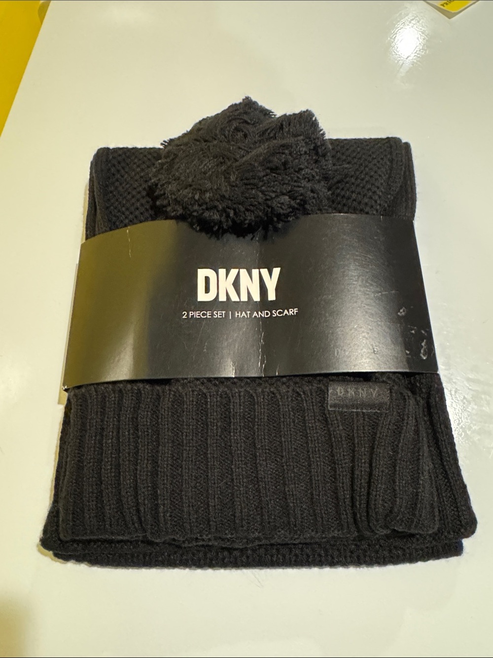 DKNY 2 piece set hat and scarf,